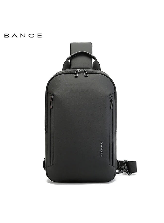 BANGE 3077 Black Hot Selling Wholesale Lightweight Everyday Sling Chest Bag Waterproof Minimalist Ergonomic Crossbody Bag for Men - Image 1